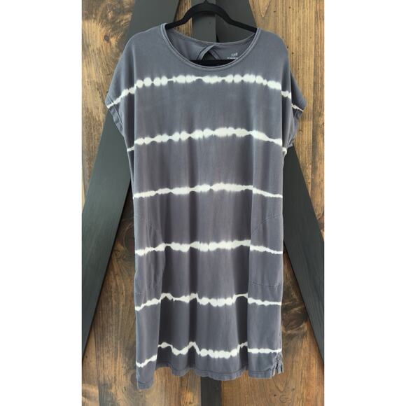 J Jill Fit Tie-Dyed Dress XL Pockets Boho Hippie Casual - Picture 3 of 8